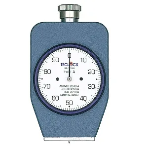 Teclock durometer reference image